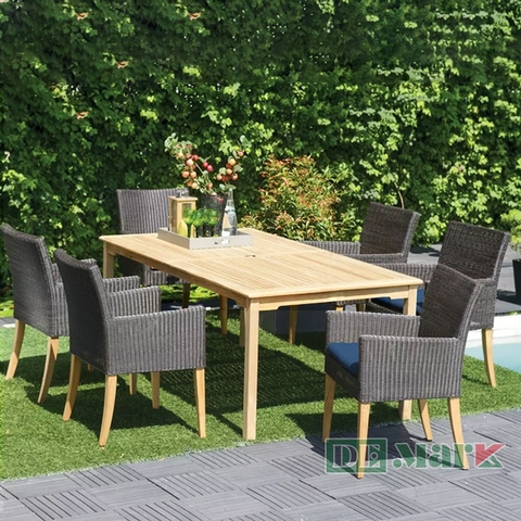 Bàn Ghế  Nhựa Giả Mây MT2A263