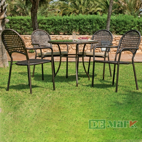 Bàn Ghế  Nhựa Giả Mây MT2A265