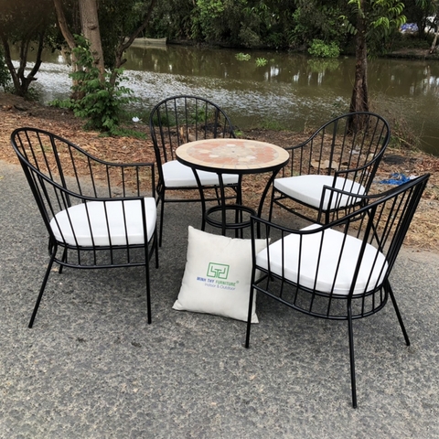 Bàn Ghế Sắt Nghệ Thuật BGS409