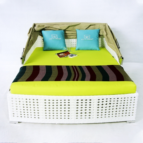 Ghế Hồ Bơi Giả Mây Có Mái Che MT425