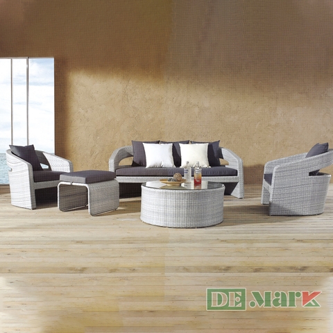 Ghế Sofa Mây Nhựa MT1A4 – Thiết kế thủ công cách tân hiện đại