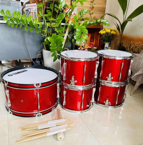 🥁 Bộ Trống Đội Trường Học – Dụng Cụ Nghi Lễ Không Thể Thiếu Trong Mỗi Nhà Trường