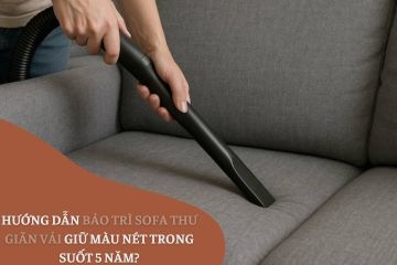 Hướng dẫn bảo trì sofa thư giãn vải giữ màu nét trong suốt 5 năm?