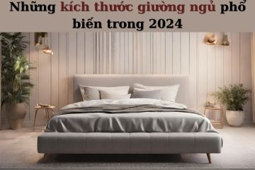 Những kích thước giường ngủ phổ biến trong 2024