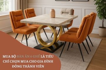 Mua Bộ Bàn Ăn 6 Ghế Là Tiêu Chí Chọn Mua Cho Gia Đình Đông Thành Viên