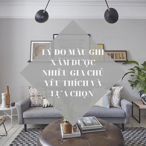 Lý do phòng khách màu ghi xám được nhiều gia chủ yêu thích