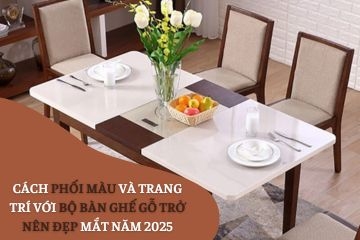 Cách phối màu và trang trí với bộ bàn ghế gỗ trở nên đẹp mắt năm 2025