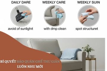 Bí quyết bảo quản ghế thư giãn luôn như mới