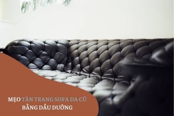Mẹo Tân Trang Sofa Da Cũ Bằng Dầu Dưỡng Thành Mới