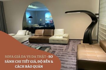Sofa Giả Da vs Da Thật - So Sánh Chi Tiết Giá, Độ Bền & Cách Bảo Quản