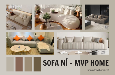 Sofa nỉ – chất liệu được ưa chuộng cho không gian hiện đại