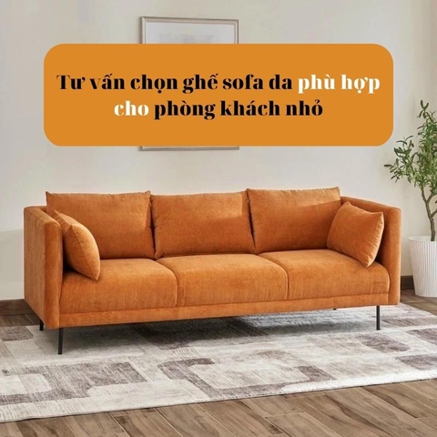Tư vấn chọn ghế sofa da phù hợp cho phòng khách nhỏ