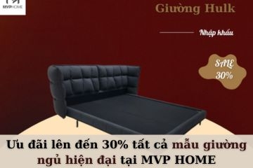 Ưu đãi đến 30% khi mua mẫu giường ngủ hiện đại dịp tết Ất Tỵ 2025 tại MVP HOME