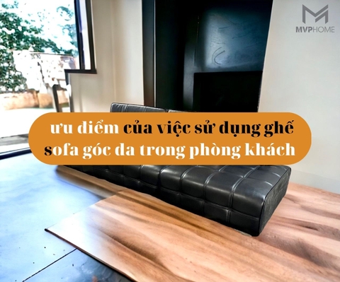 Những ưu điểm của việc sử dụng ghế sofa góc da trong phòng khách của bạn