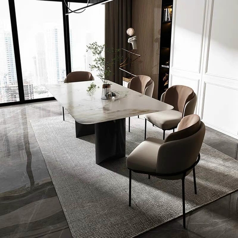 Bộ bàn ăn Minotti - Màu sắc trang nhã, hiện đại