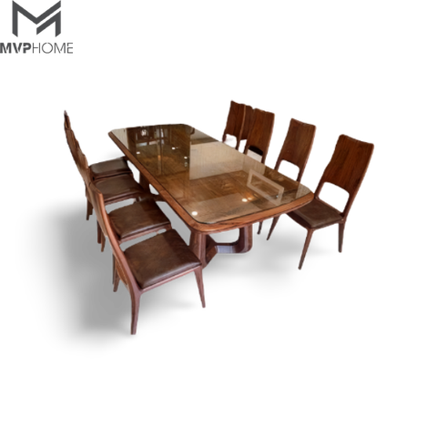 Bộ Bàn Ăn Gỗ Óc Chó Grace