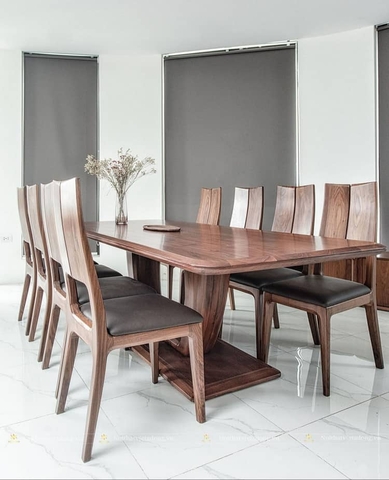 Top những bộ bàn ăn hoàn hảo cho ngày tết 2024 - Bộ bàn ăn gỗ King