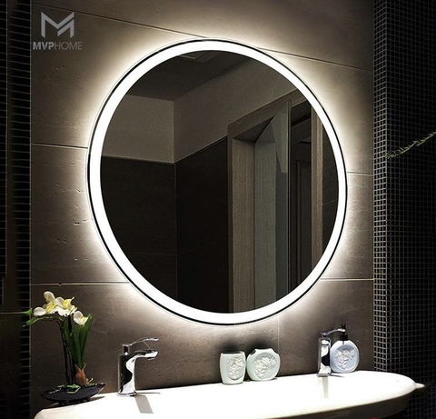 Top 5+ mẫu gương tròn trang trí nhà cửa trong năm 2024 - Gương  tròn viền thép