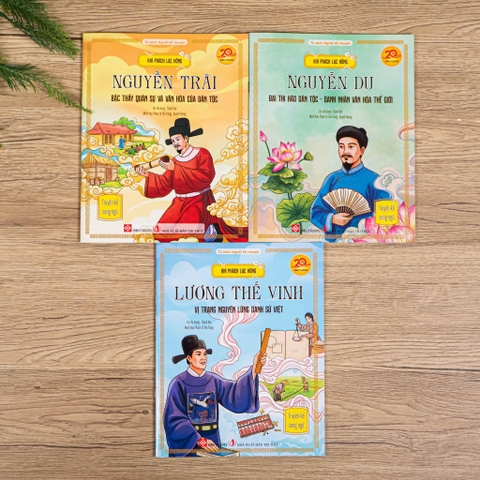 Combo 3 cuốn Khí phách Lạc Hồng - Nguyễn Trãi, Nguyễn Du, Lương Thế Vinh