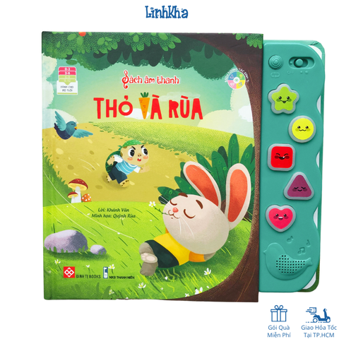 Sách Âm Thanh Thỏ Và Rùa - Cho Bé 0-6 Tuổi