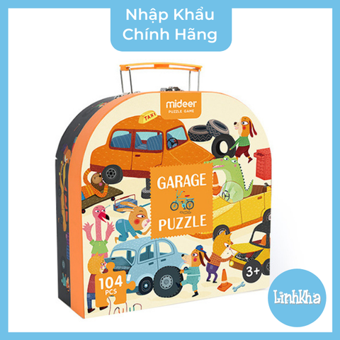 Ghép hình Garage ô tô Mideer - Garage Puzzle - MD3078 - 104pcs