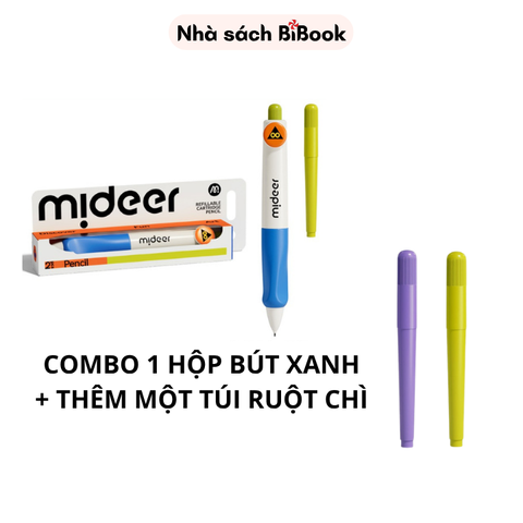 Combo bút chì kim bấm (màu xanh) và ruột thay thế