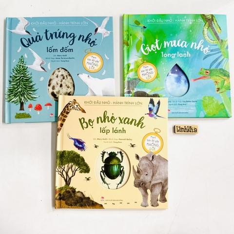 Combo 3A - 3 cuốn Khởi đầu nhỏ - Hành trình lớn: Quả trứng, Giọt mưa, Bọ nhỏ xanh - Kim Đồng