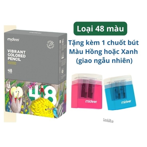 Bộ 48 Bút Chì Màu Cao Cấp - mideer Vibrant Colored Pencil - 48 Colors