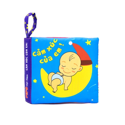 Cảm xúc của em - Sách vải sơ sinh nhỏ 12x12 cm Pipo