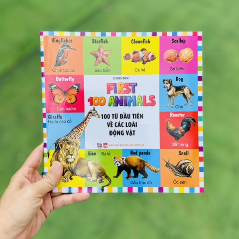 First 100 Animals - 100 Từ Đầu Tiên Về Các Loại Động Vật - Sách cho bé 1 2 3 tuổi - Việt Thư