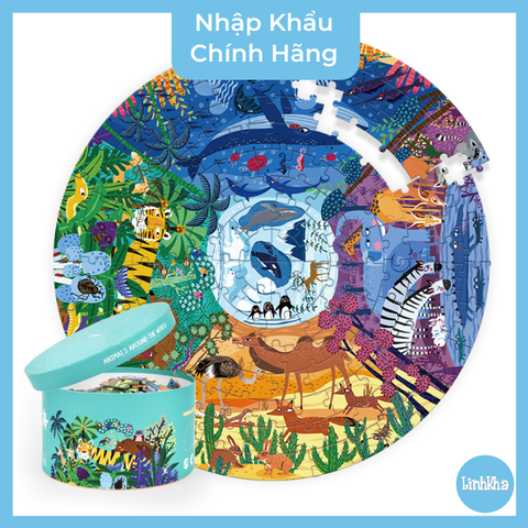 Đồ chơi Ghép hình Midder Động vật quanh ta - 150 miếng - Mideer Animal Around The World 150 Pcs Puzzle