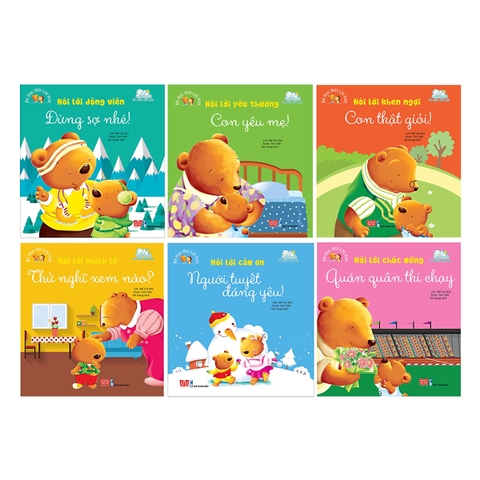 Bé học nói lời hay - Nói lời cảm ơn - Người tuyết đáng yêu! - Combo Bé học nói lời hay 6 tập - cho bé 2 - 6 tuổi