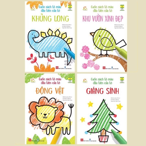 Combo 4B sách tô màu đầu tiên của tớ - combo 2
