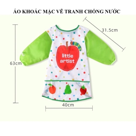 Áo Khoác Vẽ Tranh Mideer