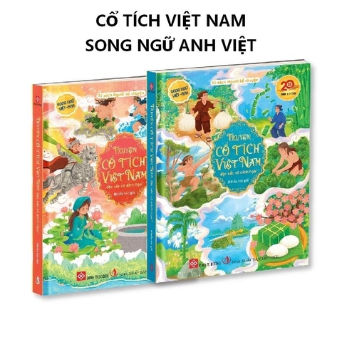 Combo 2 cuốn Truyện cổ tích Việt Nam đặc sắc có minh họa Tập * và ** (Song ngữ Việt - Anh)