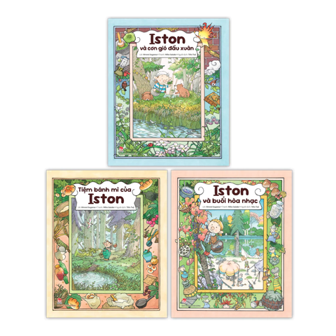 Combo 3 cuốn Sách - Iston Tiệm bánh mì của Iston, Iston và buổi hòa nhạc, Iston và cơn gió đầu xuân - Kim Đồng