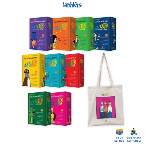 Combo 9 Boxset + Túi Tote Kính Vạn Hoa Bộ Kỉ Niệm 30 Năm - Kim Đồng