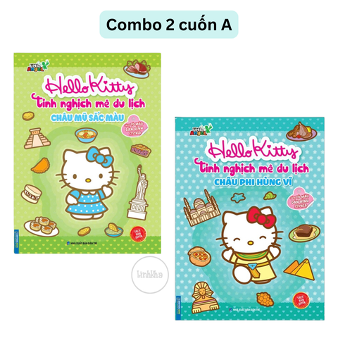 Combo 2 cuốn A: Châu Mỹ sắc màu, Châu Phi hùng vĩ - Sách Kitty Tinh Nghịch Mê Du lịch Minh Thắng