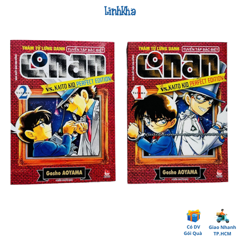 Bộ 2 cuốn Thám tử lừng danh Conan Tuyển tập đặc biệt - vs. Kaito Kid Perfect Edition - Tập 1,2 - Kim Đồng
