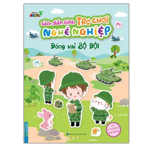 Đóng vai bộ đội - Sách bóc dán hình trò chơi nghề nghiệp - Minh Thắng