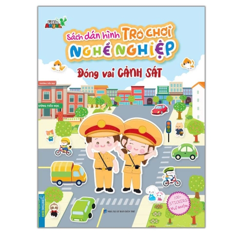 Đóng vai cảnh sát - Sách bóc dán hình trò chơi nghề nghiệp - Minh Thắng