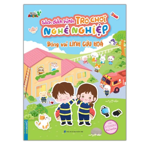 Đóng vai lính cứu hỏa - Sách bóc dán hình trò chơi nghề nghiệp - Minh Thắng