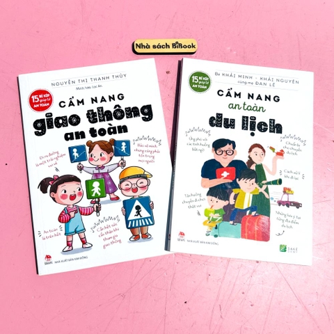 Combo 2 sách (2) 15 bí kíp giúp tớ an toàn - An toàn giao thông & An toàn đi du lịch - Kim Đồng