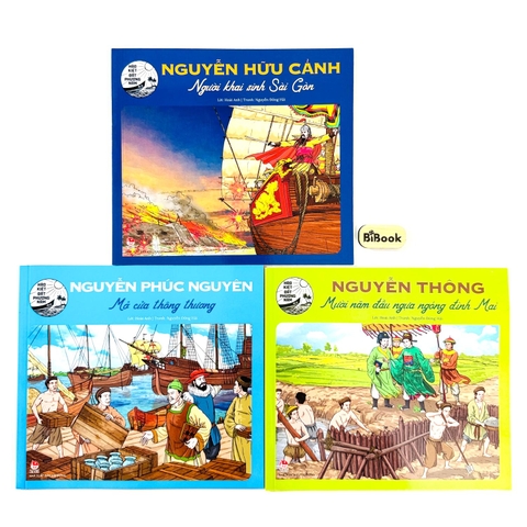 Combo 3 sách Hào Kiệt Đất Phương Nam: Nguyễn Thông + Nguyễn Phúc Nguyên + Nguyễn Hữu Cảnh - NXB Kim Đồng