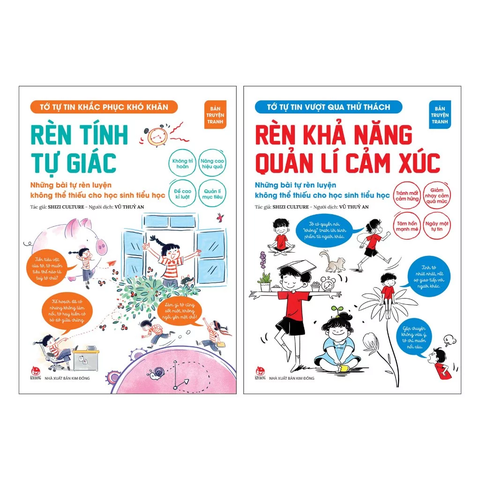 Combo Tớ tự tin (2 cuốn) - Khắc phục khó khăn, Vượt qua thử thách - Kim Đồng