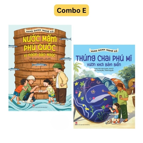 Combo E 2 cuốn Vang danh nghề cổ : Thúng chai Phú Mĩ - Nước Mắm Phú Quốc - Kim Đồng