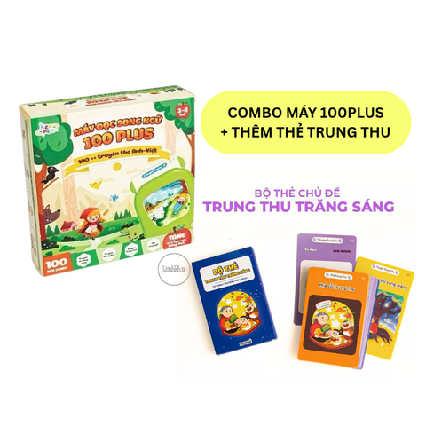 Combo máy đọc truyện song ngữ Anh Việt Kennen 100 plus và thẻ Trung Thu