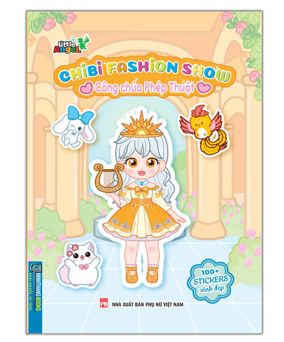 Sách Công chúa phép thuật (100+ stiker xinh đẹp) Chibi fashion show - Minh Thắng