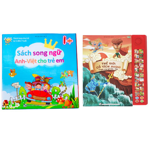 Combo 2 quyển sách nói song ngữ và 20 truyện cổ tích Thanh Nga