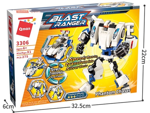Đồ chơi xếp hình Qman 3306: Người máy Phantom chaser